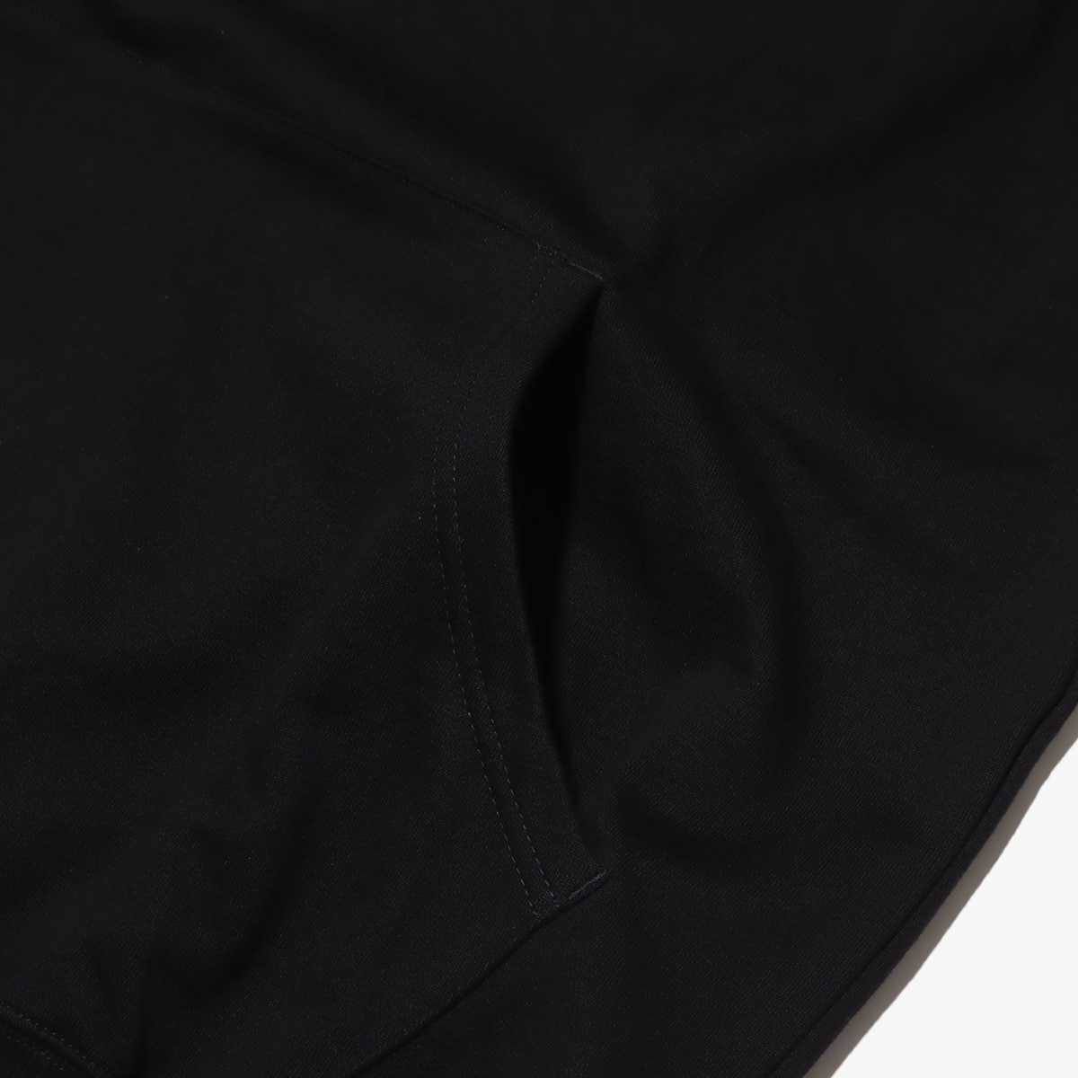 atmos Embroidery Classic Logo Hooded Sweatshirt BLACKの画像