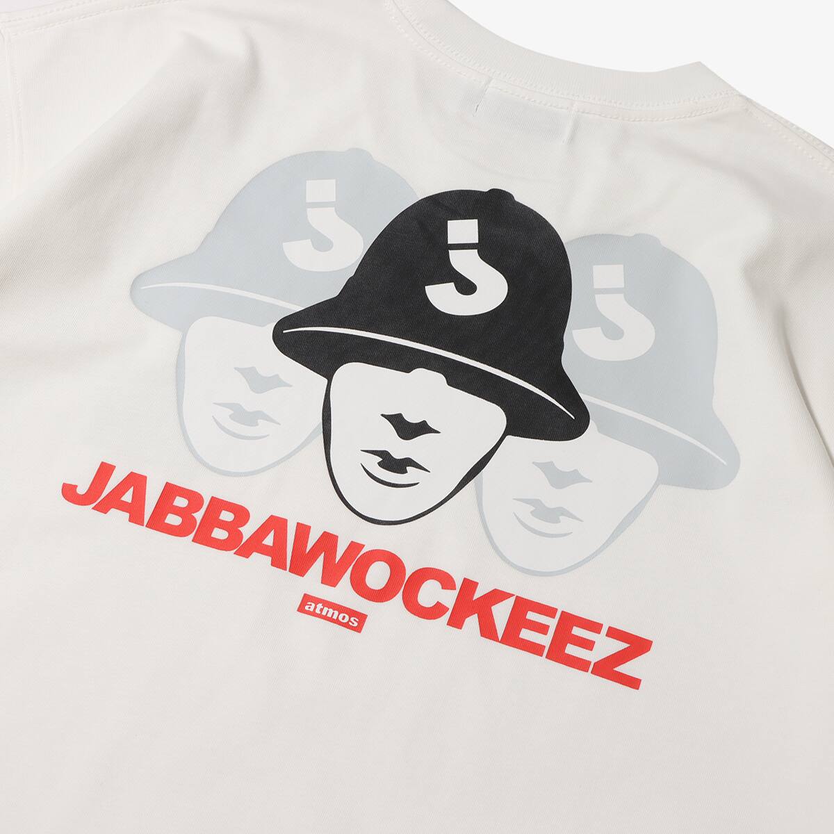atmos × JABBAWOCKEEZ MASK Back Print T-shirts WHITEの画像