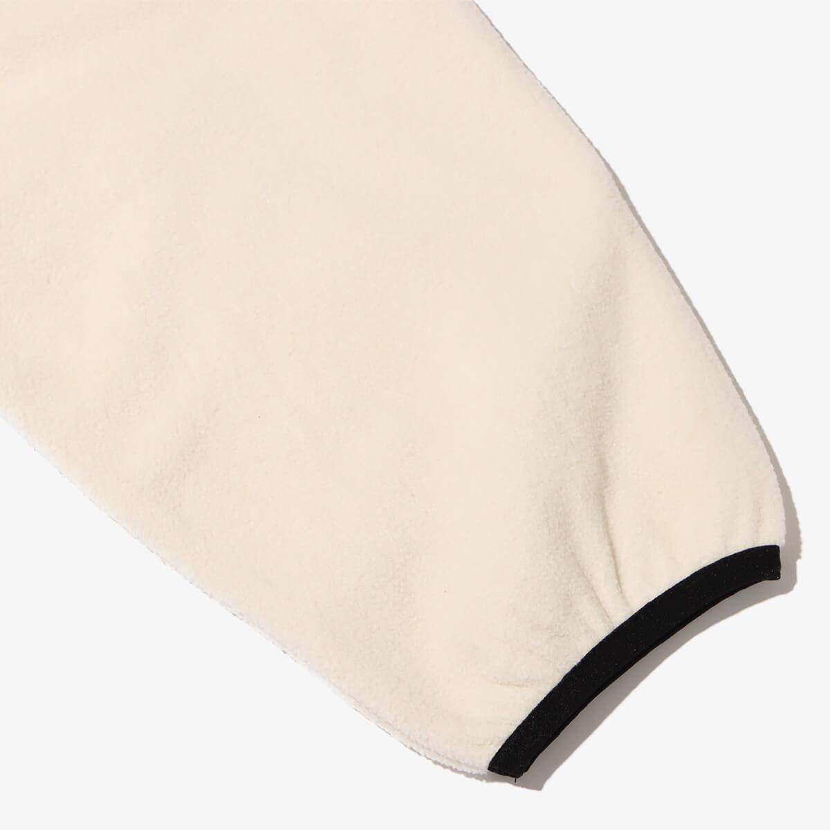 atmos HALF ZIP FREECE TOPS WHITE(アトモス ハーフジップ atmos HALF ZIP FREECE TOPS WHITE(アトモス ハーフジップ