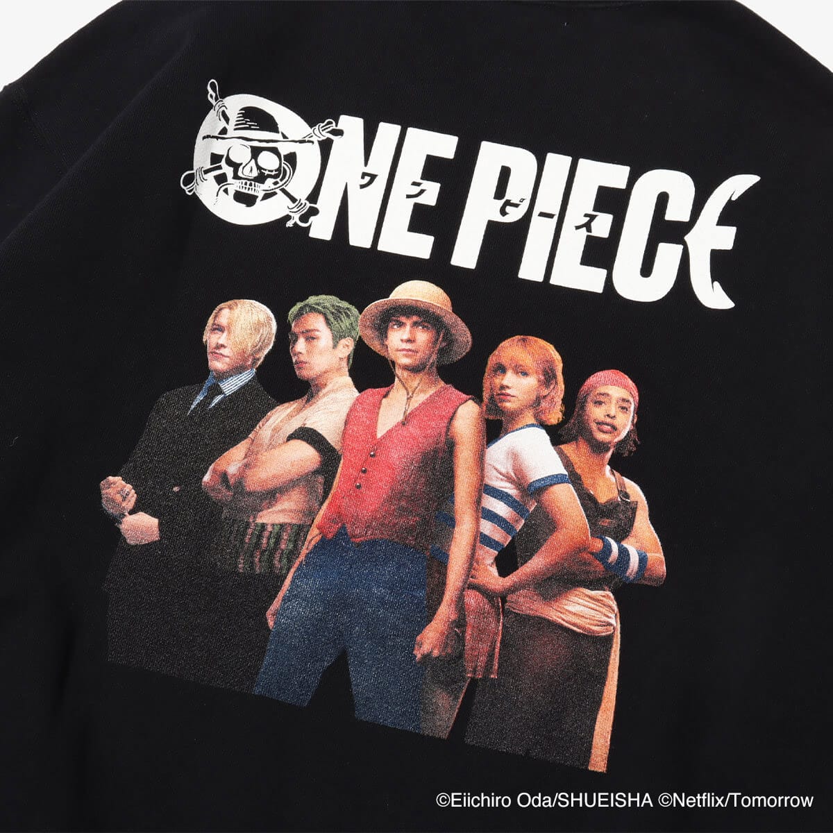atmos x Netflixシリーズ「ONE PIECE」 x INCRM Sweatshirts BLACKの画像