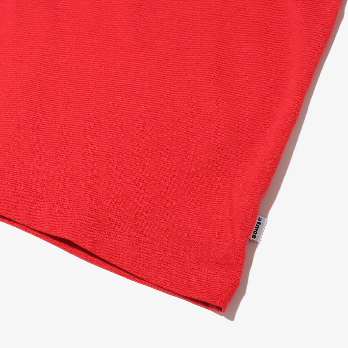 atmos FRONT LOGO T-shirt REDの画像