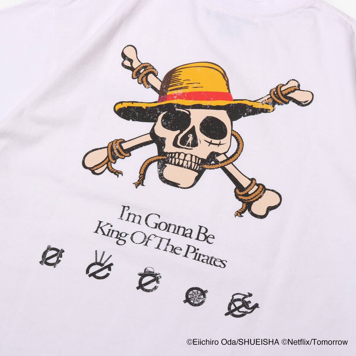 atmos x Netflixシリーズ「ONE PIECE」 x INCRM PK T-shirts WHITE