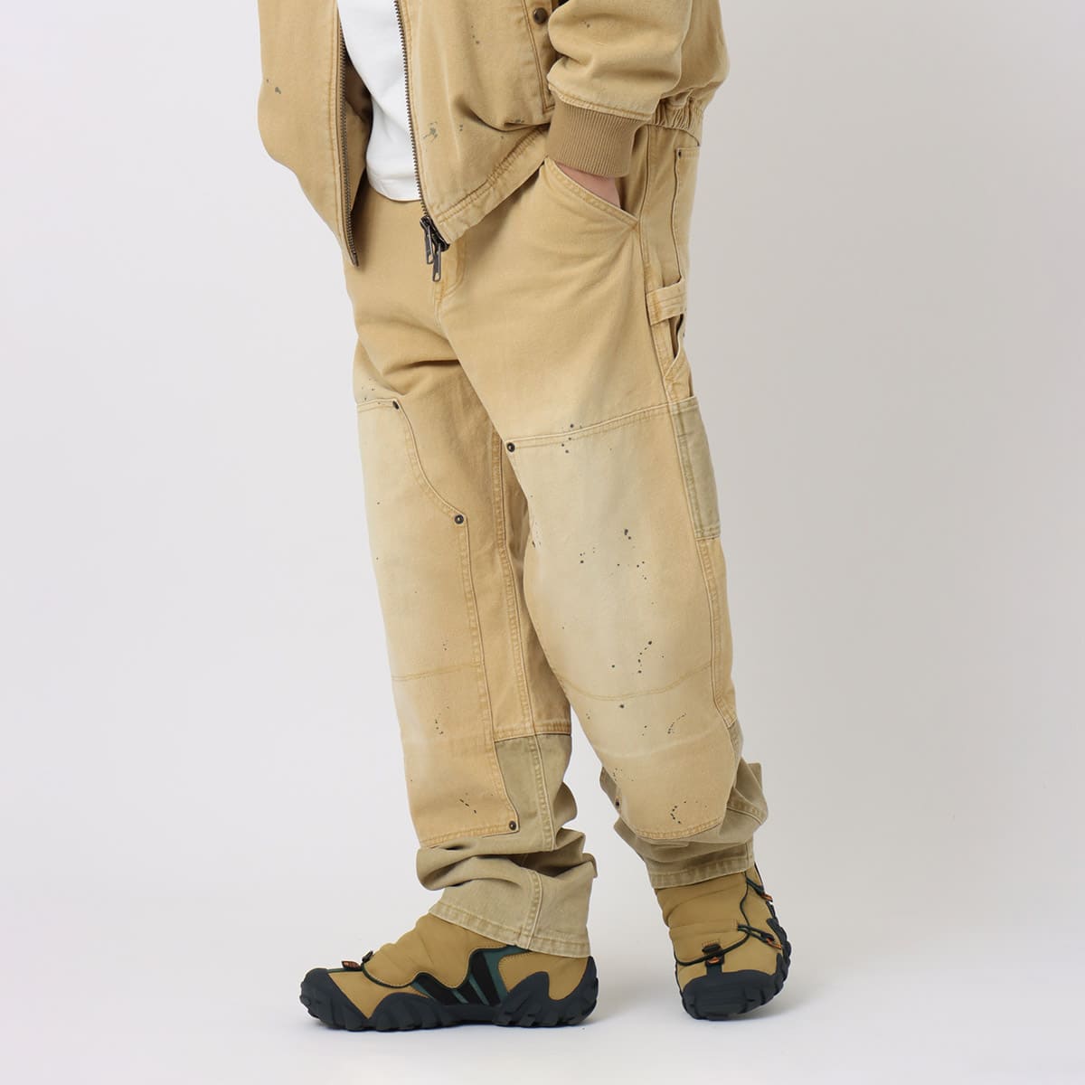 atmos Heavy Duck Double Knee Work Pants BROWNの画像