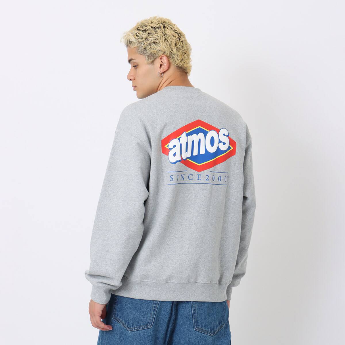atmos Softener Crew Neck Sweatshirt GRAYの画像