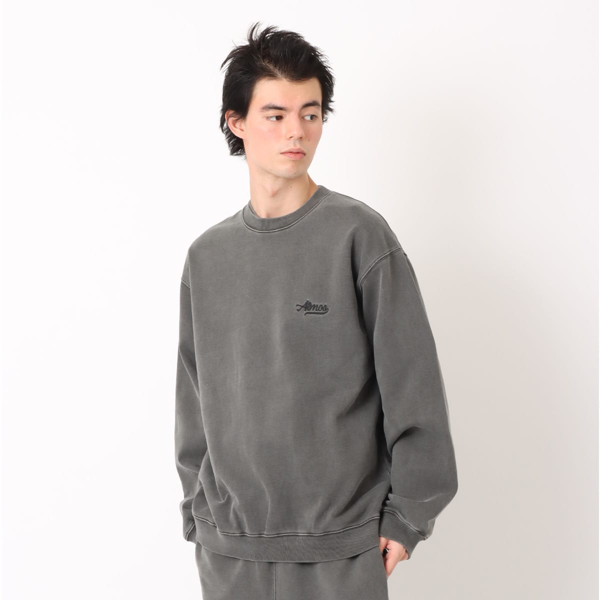 atmos Pigment Sweatshirt BLACKの画像