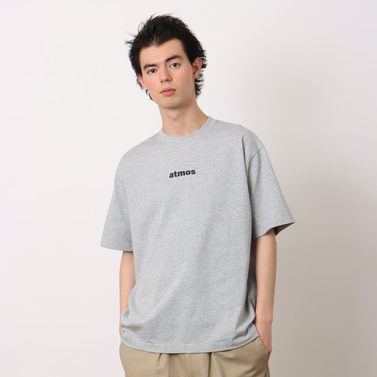 atmos Embroidery Classic Logo T-shirt GRAYの画像
