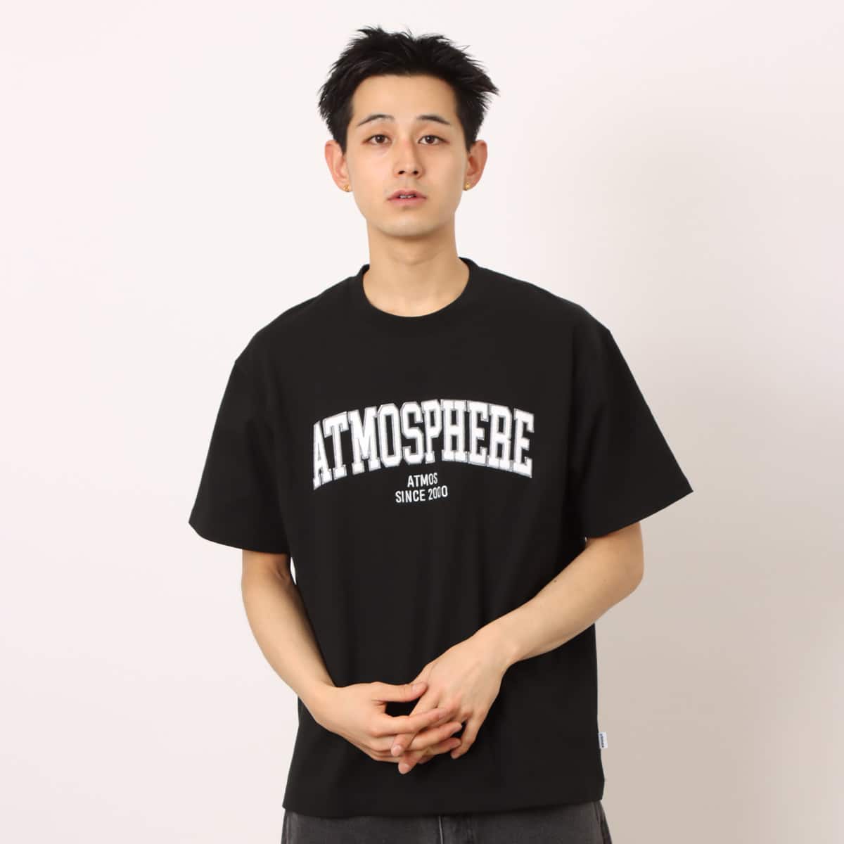 atmos college logo T-Shirts BLACKの画像