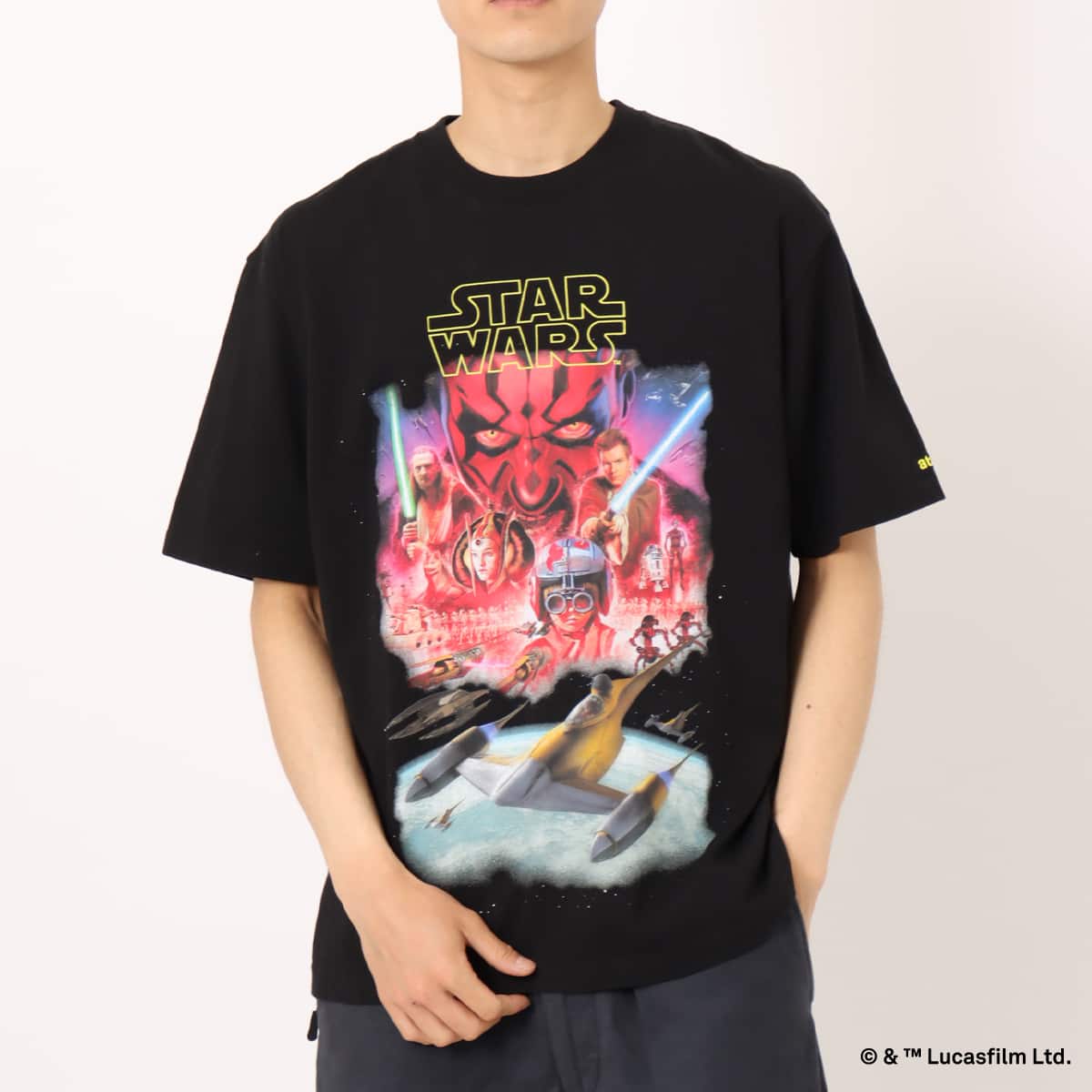 atmos 【STAR WARS】 EPISODE 1 / T-shirt BLACK