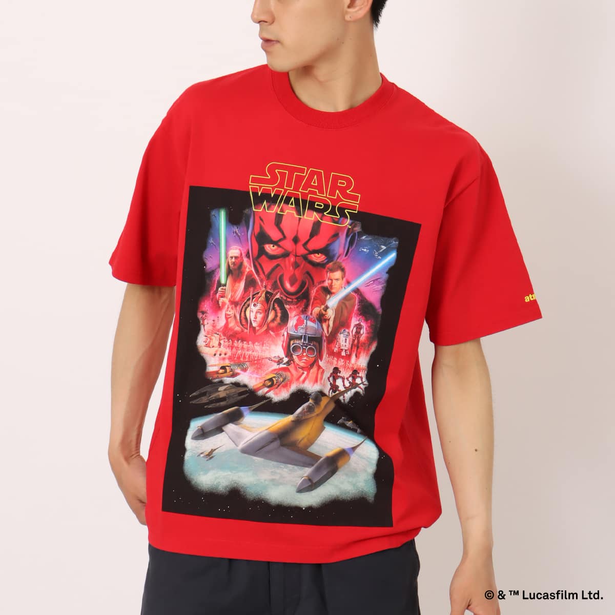 atmos 【STAR WARS】 EPISODE 1 / T-shirt RED