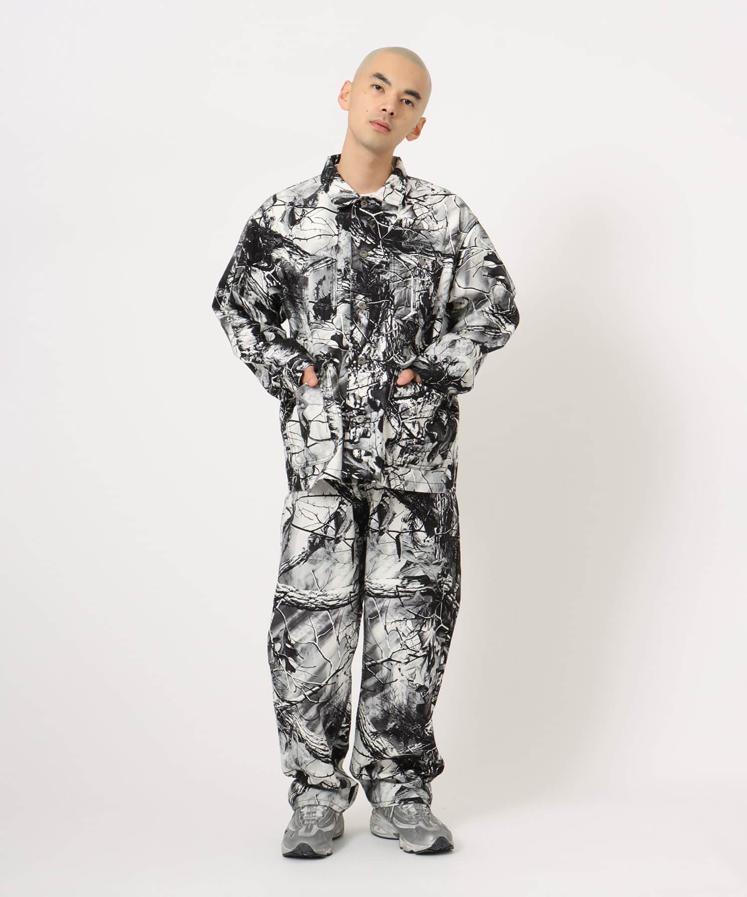 atmos Tree Camo Pattern Coverall Jacket BLACK CAMOUFLAGEの画像
