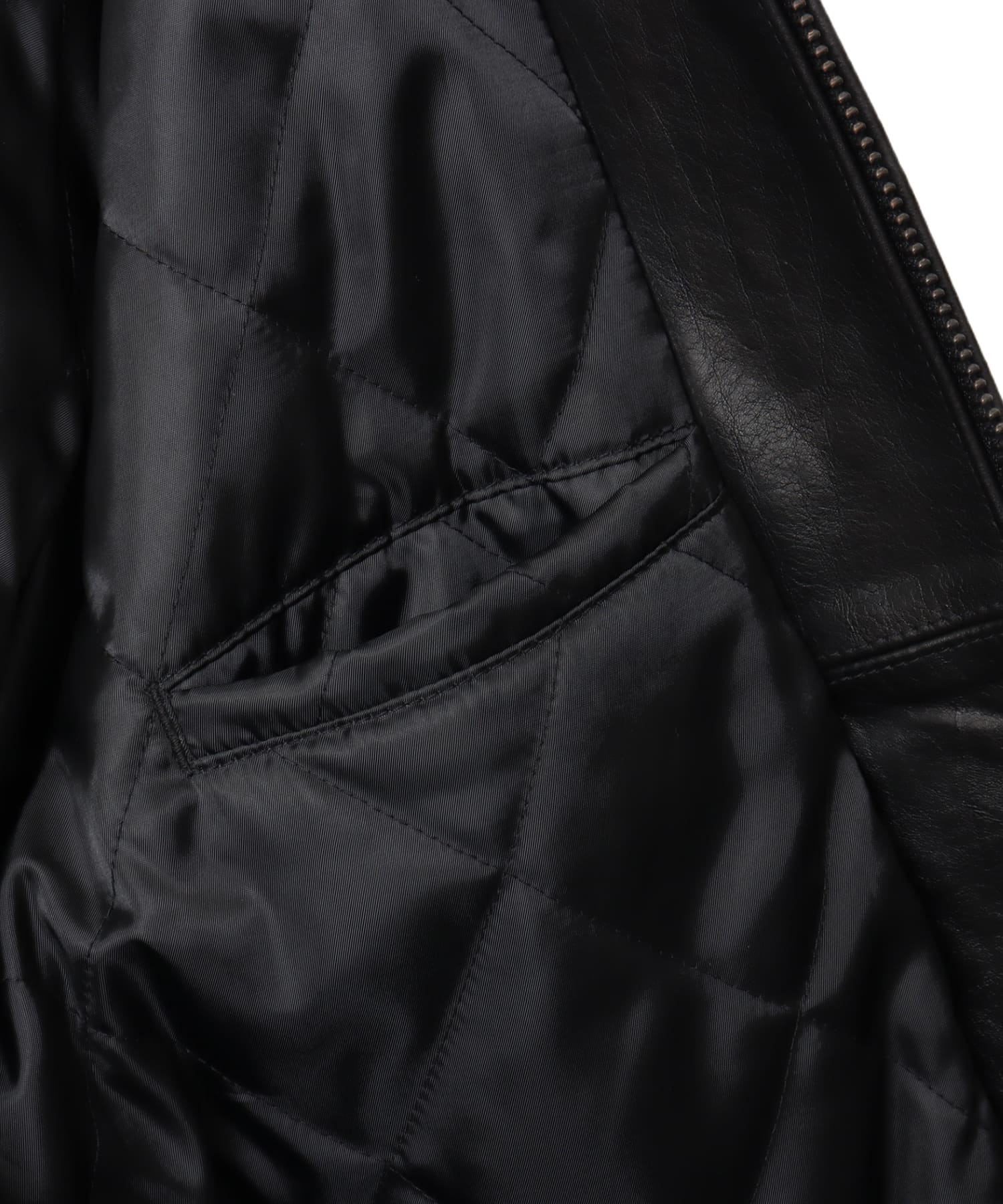atmos Buffalo Leather Jacket BLACKの画像