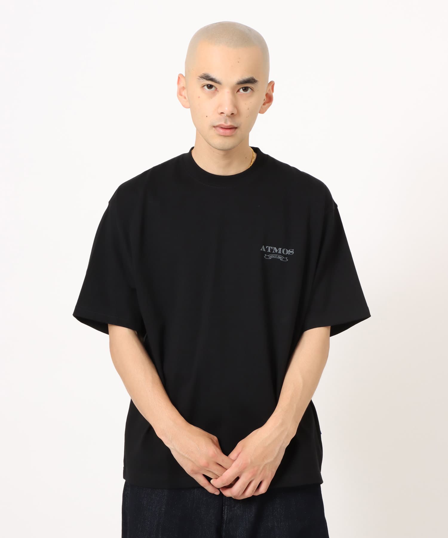 atmos Emblem Logo T-shirt BLACKの画像