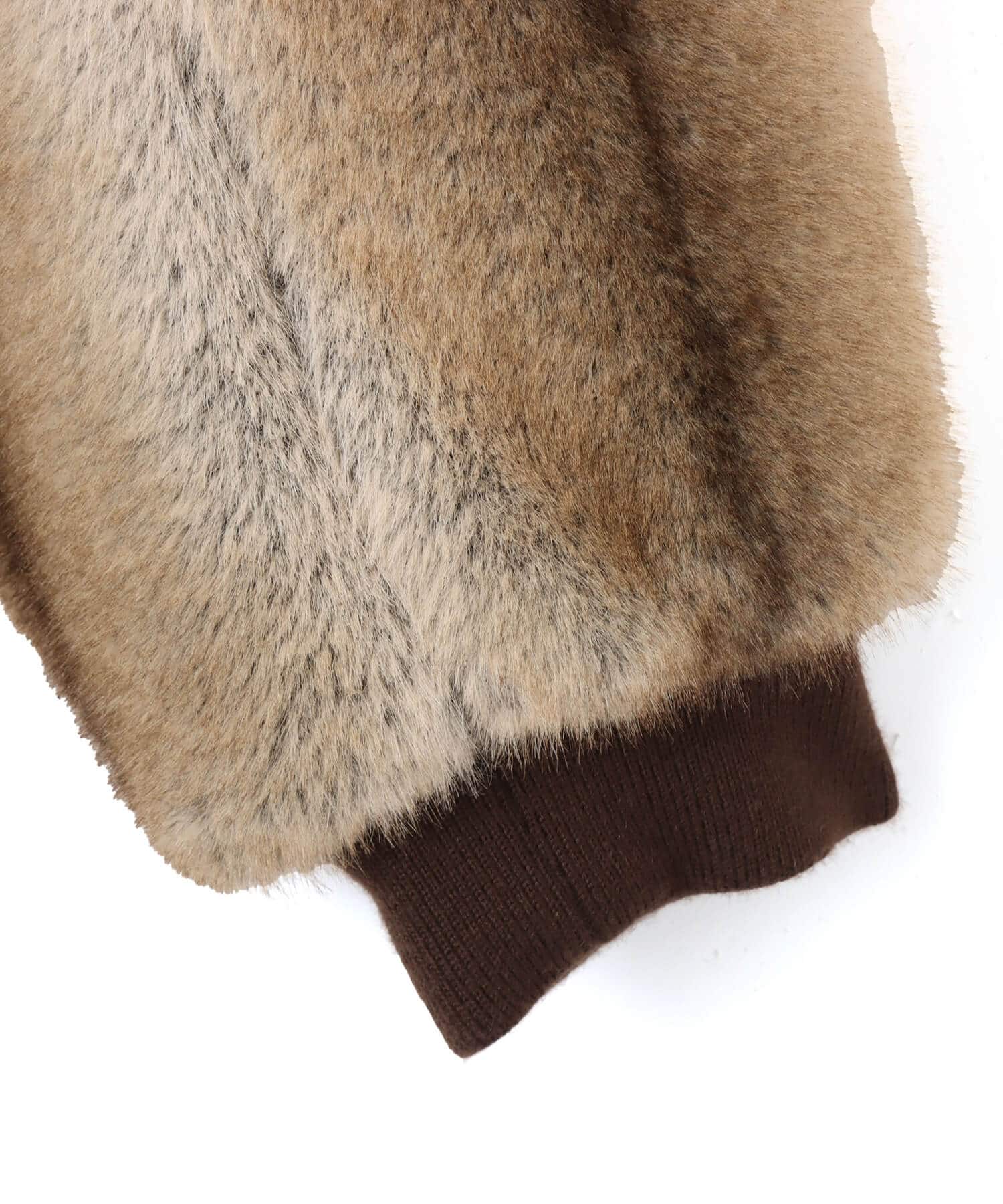 atmos Faux Fur Hoodie Jacket MULTIの画像