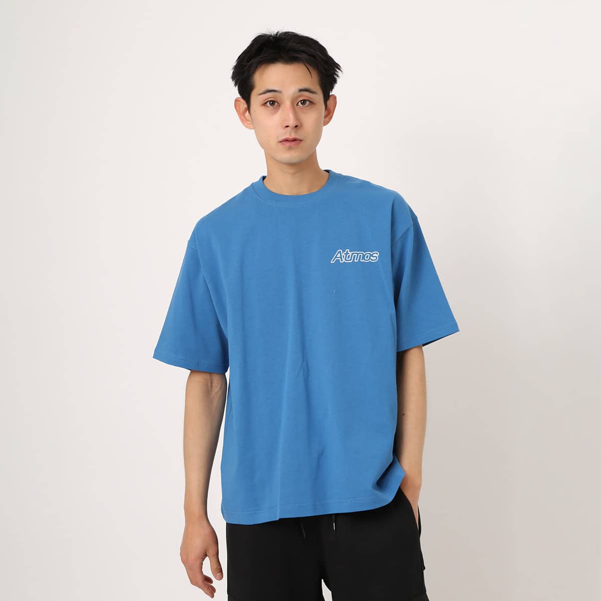 atmos Back Logo T-shirt BLUEの画像