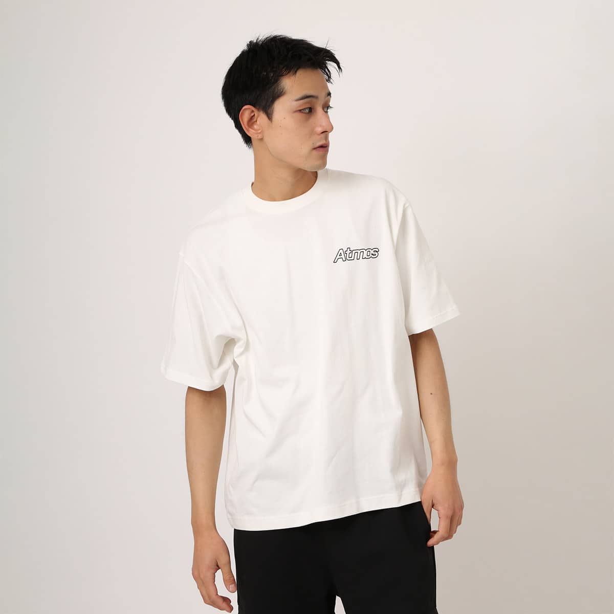 atmos Back Logo T-shirt WHITEの画像