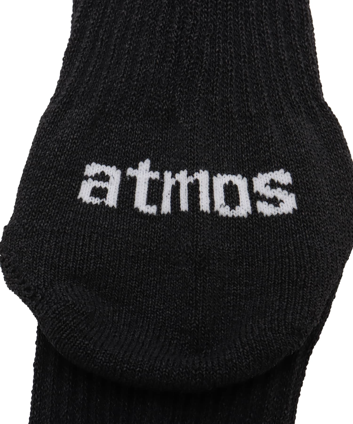 atmos Paper Yarn Quarter Length Socks BLACKの画像
