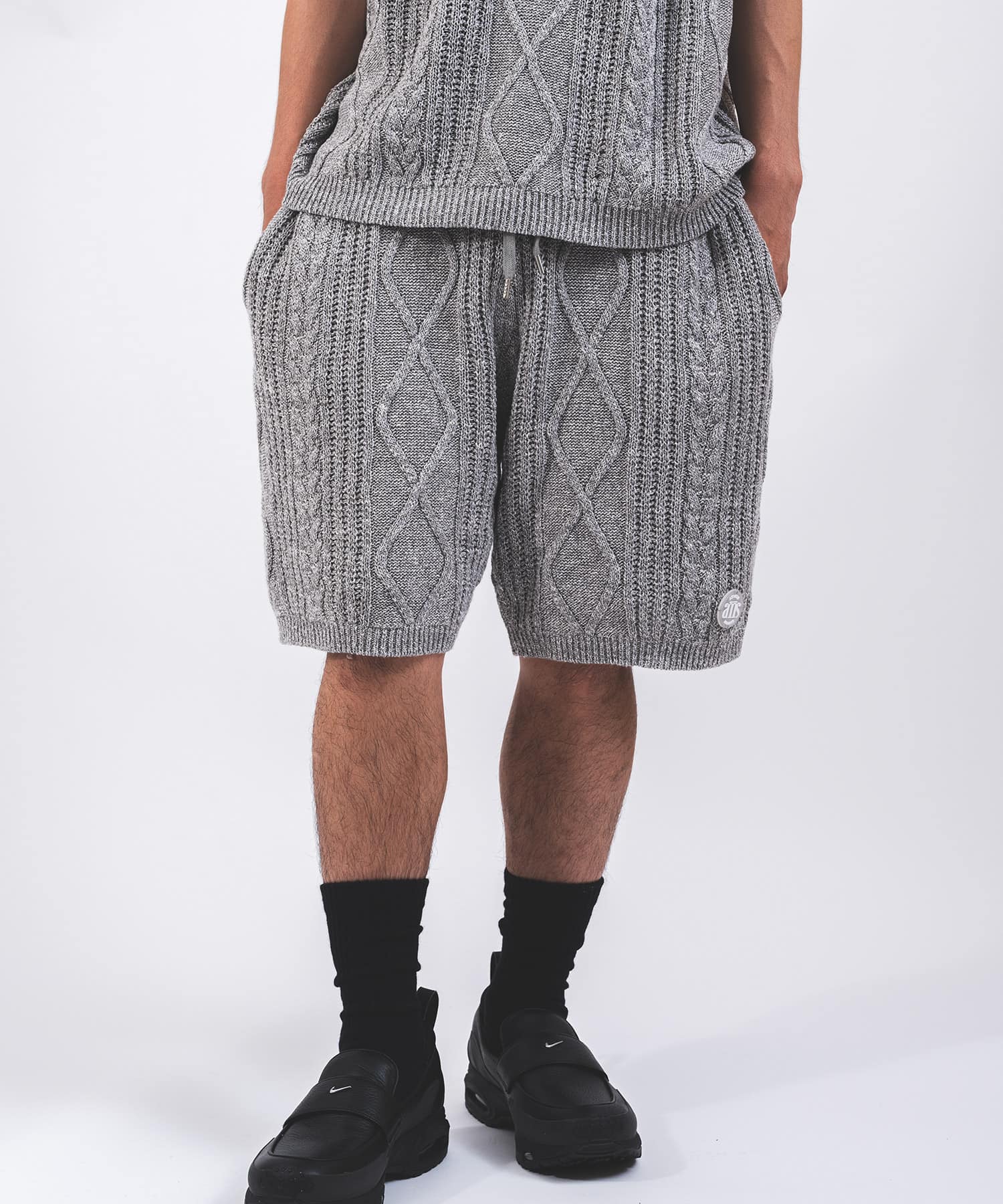 atmos Cable Knit Short Pants GRAYの画像