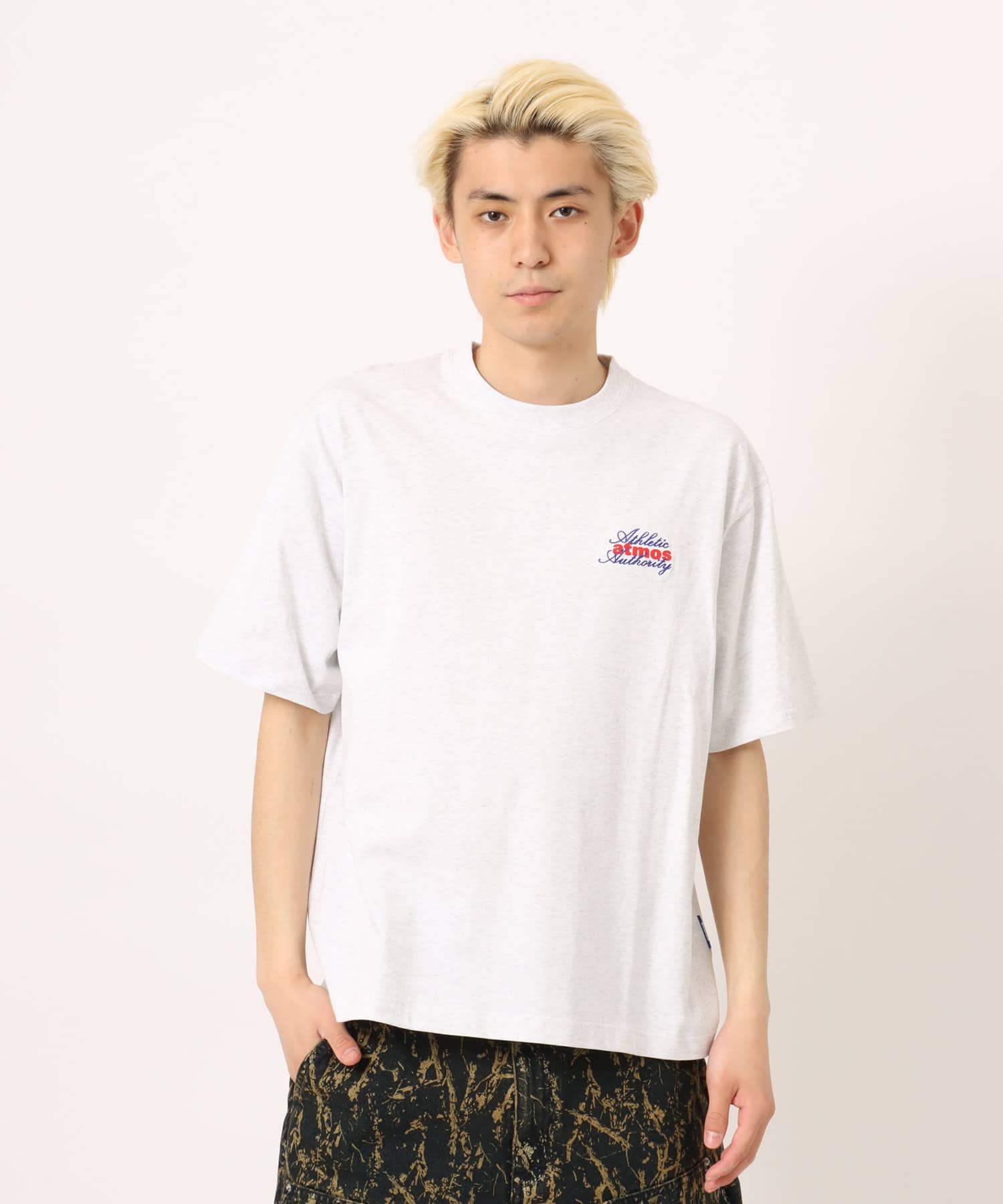 atmos Print & Embroidery T-shirt GRAYの画像