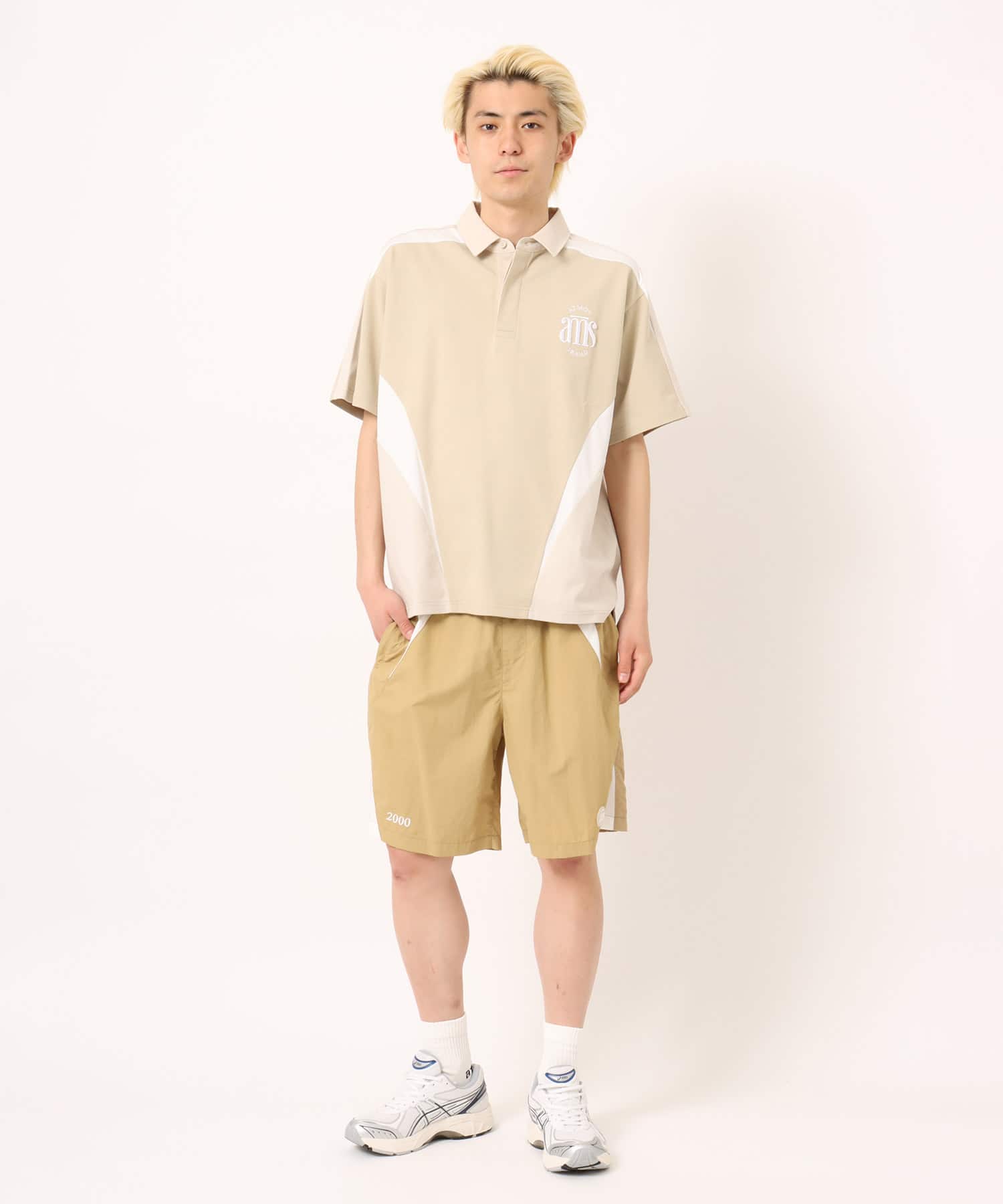 atmos Rugger Shirt BEIGEの画像