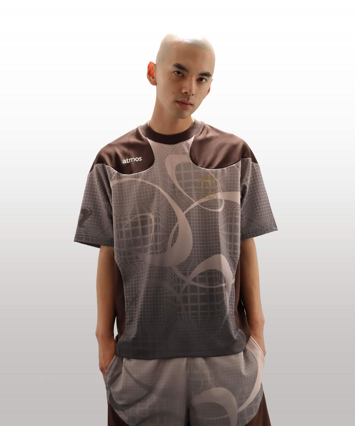 atmos Soccer Jersey Game Shirt BROWNの画像