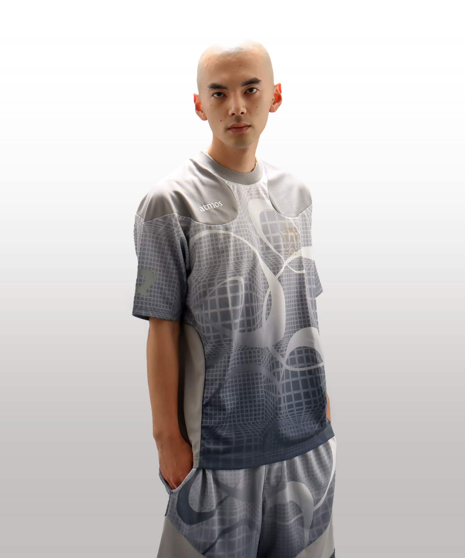 atmos Soccer Jersey Game Shirt GRAYの画像
