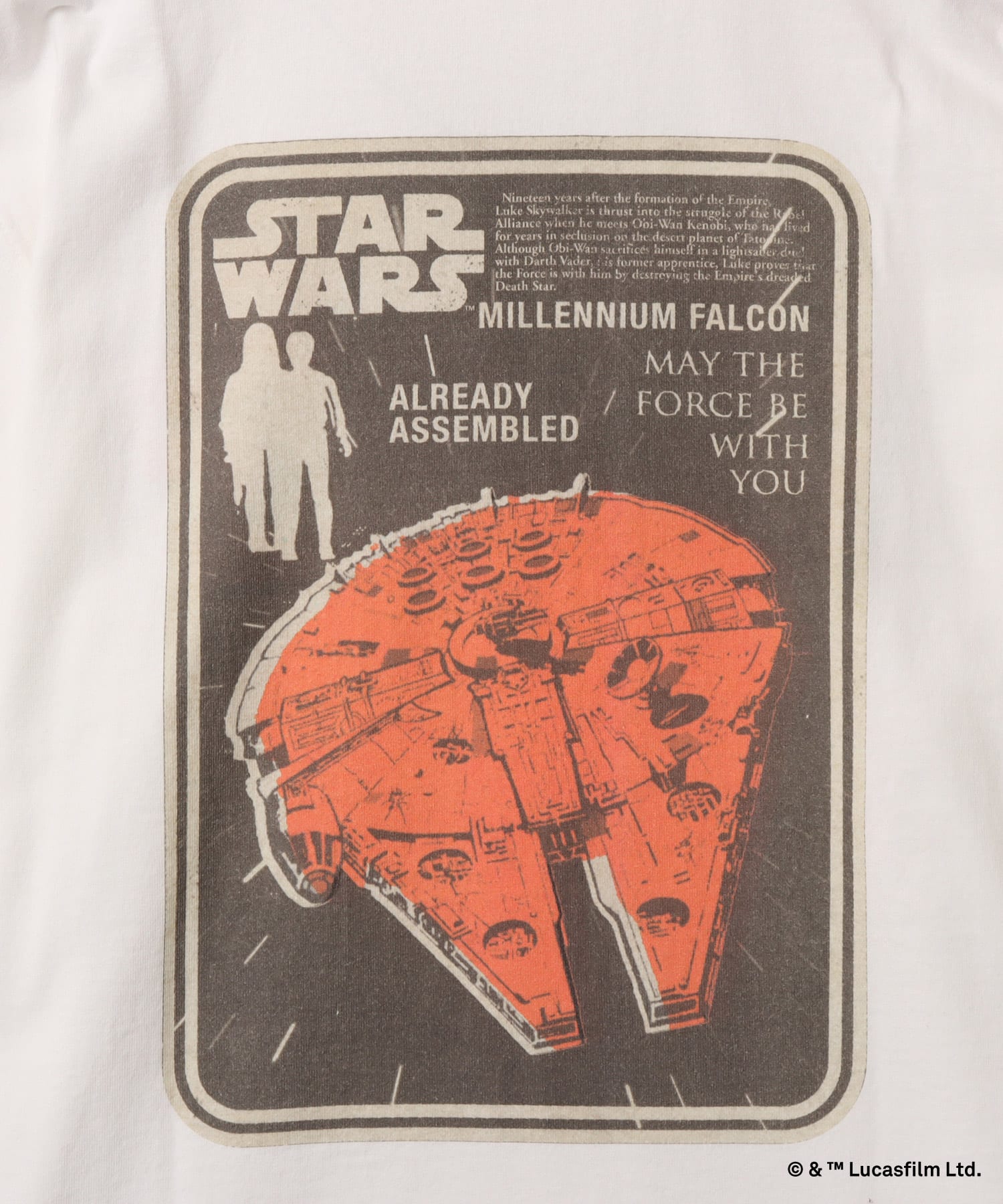 atmos [STAR WARS] MILLENNIUM FALCON / T-shirts WHITEの画像