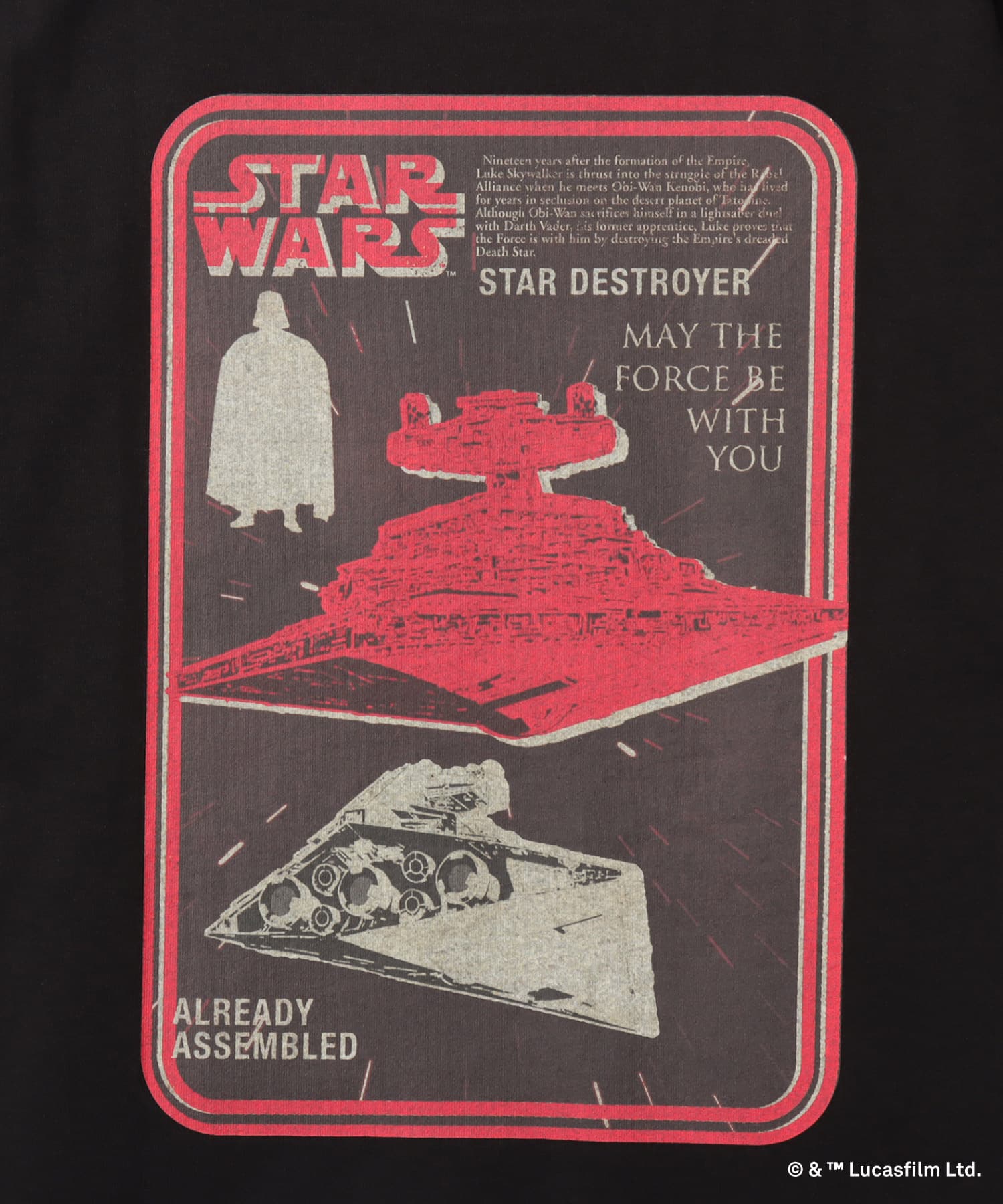 atmos [STAR WARS] STAR DESTROYER/ T-shirts BLACKの画像