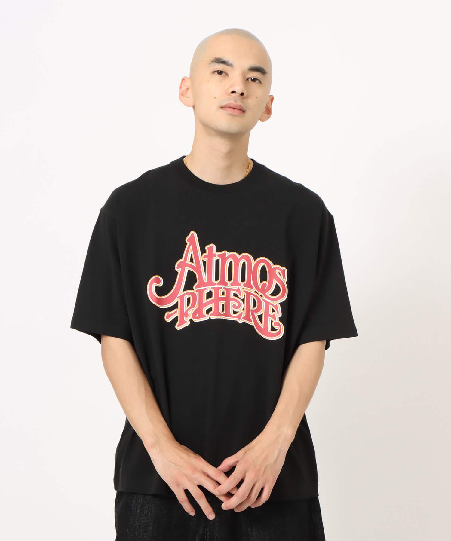 atmos atmosphere T-shirt BLACKの画像