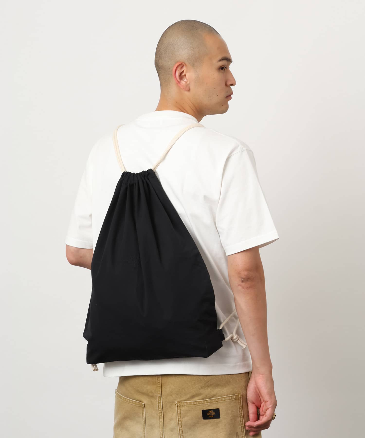 atmos Cotton Knapsack BLACKの画像