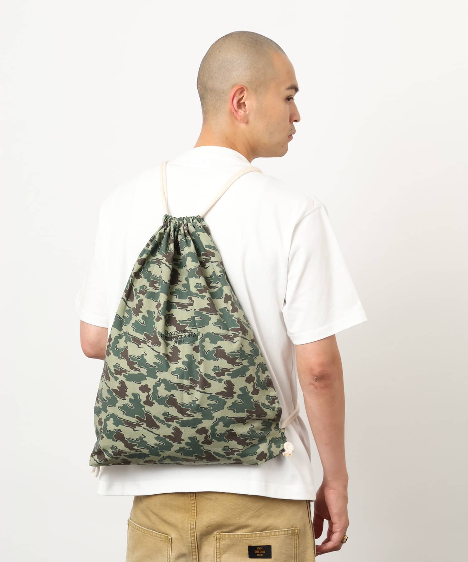 atmos Cotton Knapsack CAMOUFLAGE KHAKIの画像
