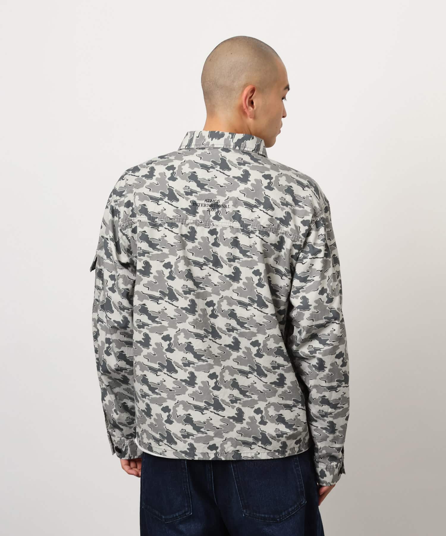 atmos Cotton Military Jacket CAMOUFLAGE GRAYの画像