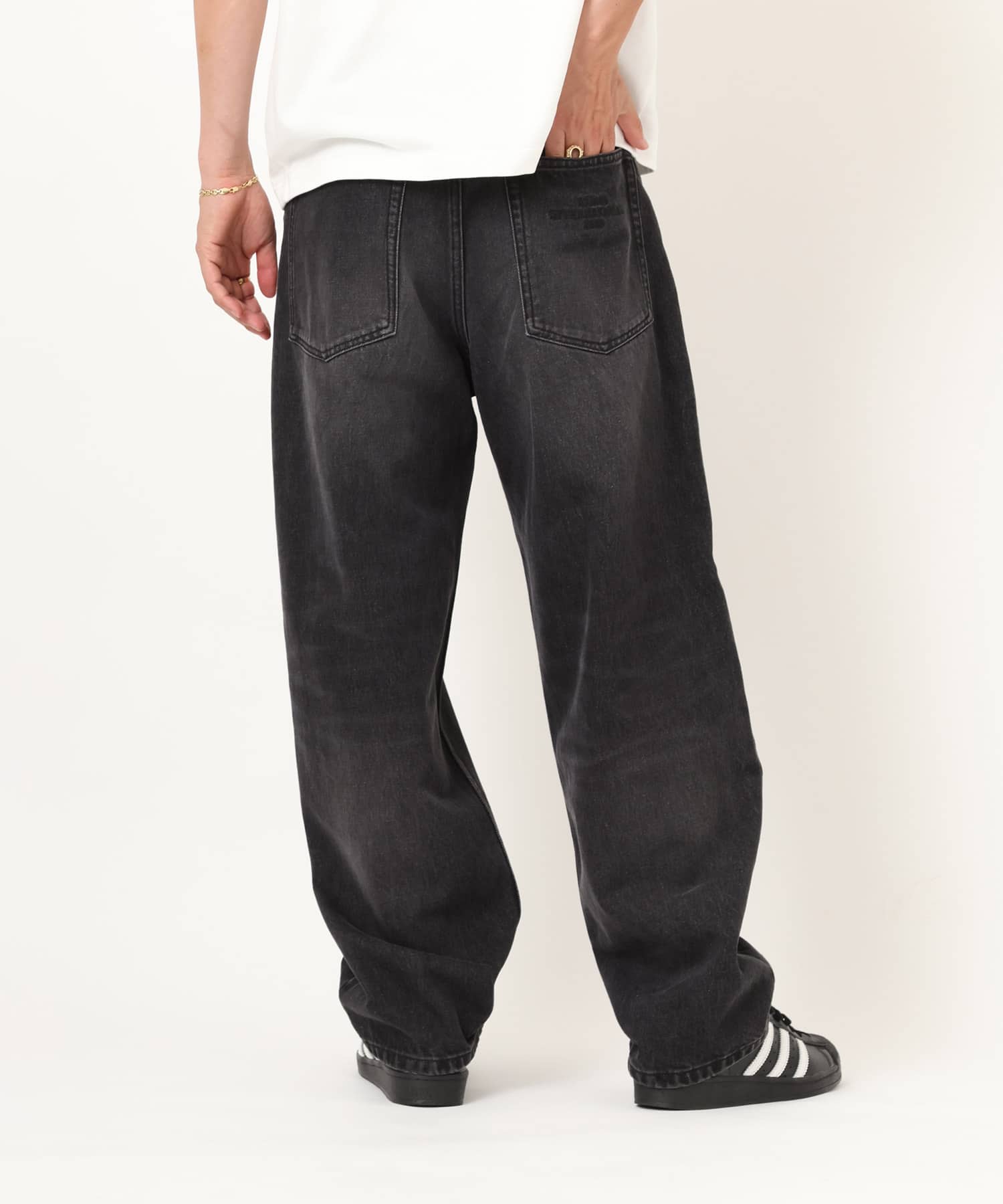atmos Vintage Finish Denim Pants BLACKの画像