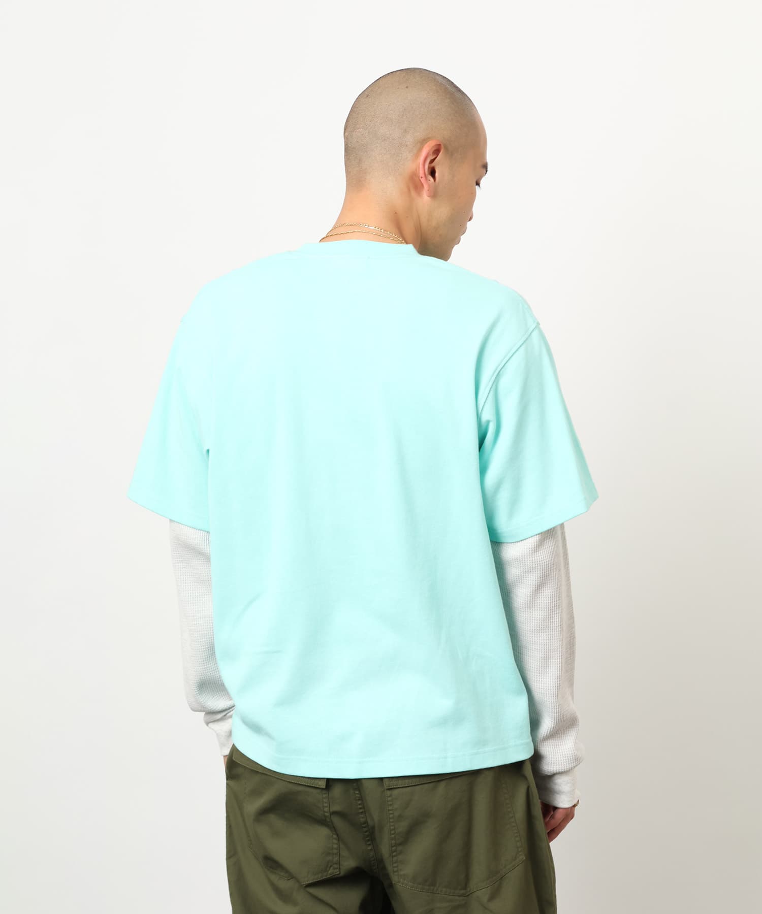 atmos Layered Sleeves LS T-shirt MINTの画像