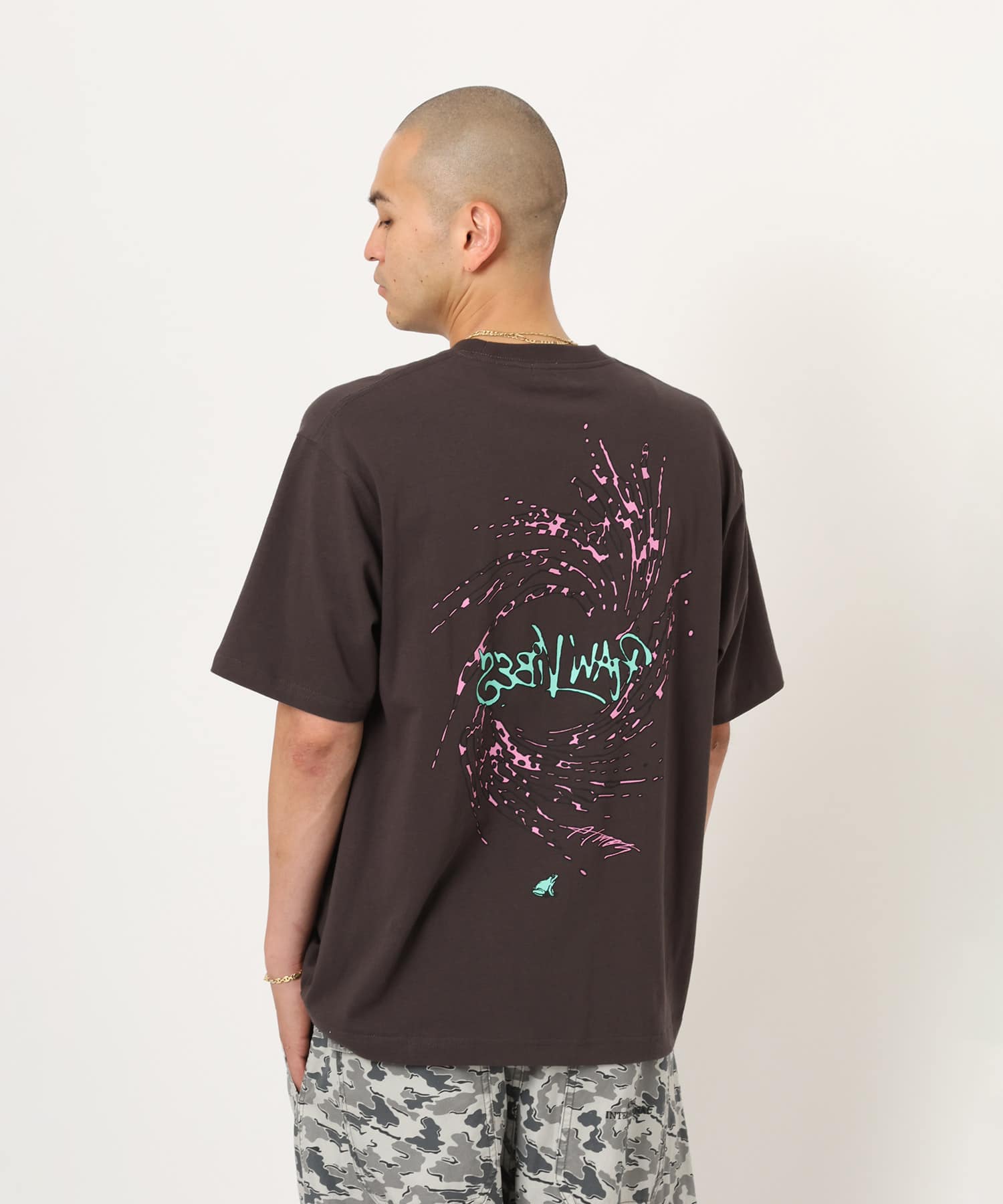 atmos シャツMsize atmos Wizard Print T-shirt BLACK（アトモス ウィザード プリント