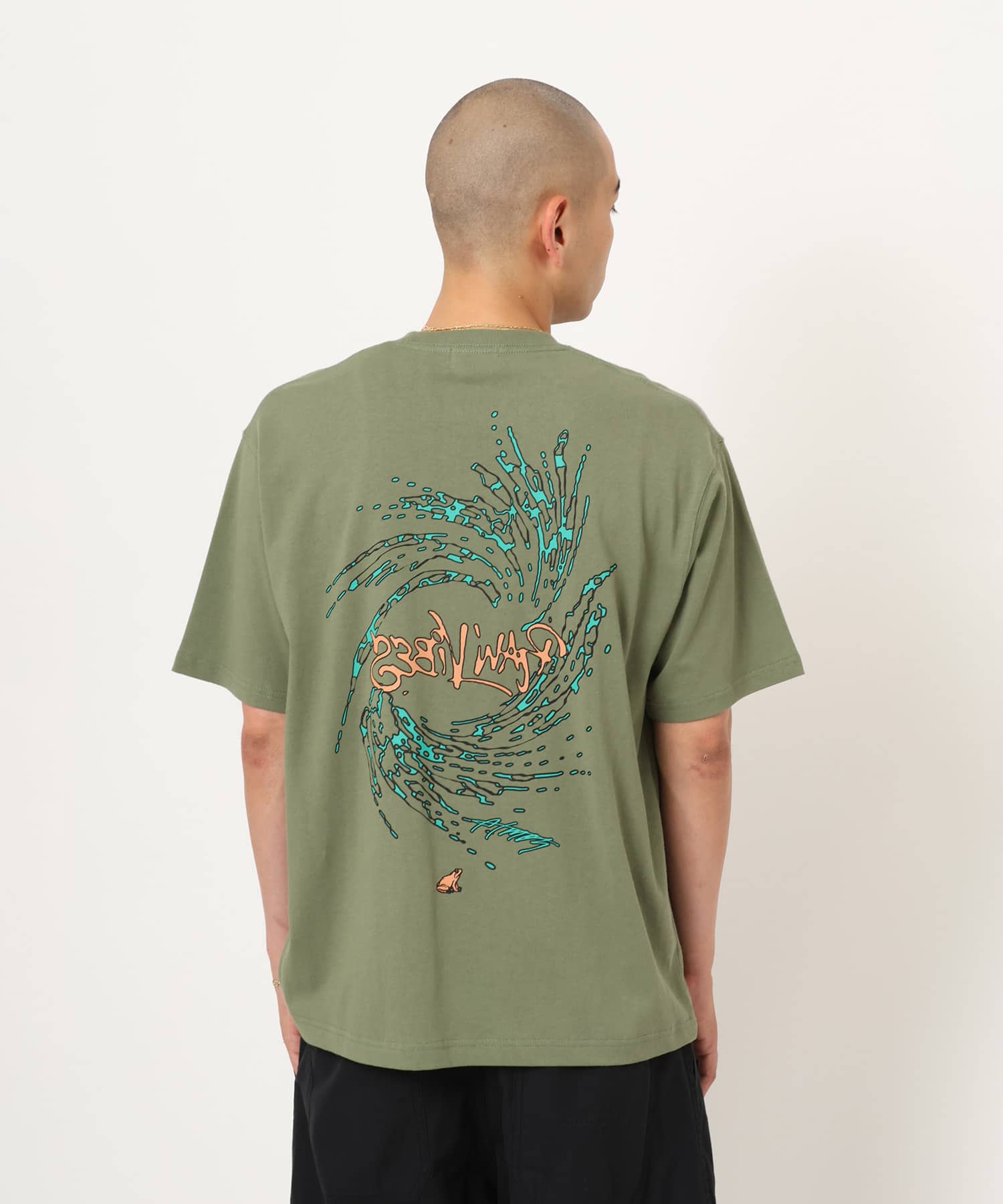 atmos Wizard Print T-shirt KHAKI（アトモス ウィザード プリント