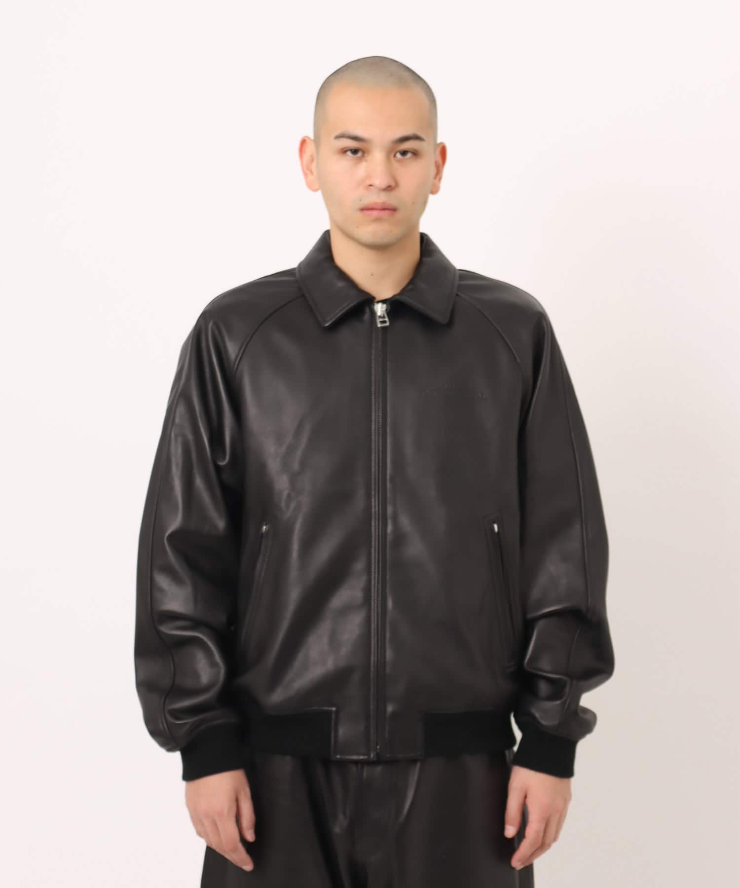 atmos Sheep Leather Jacket BLACKの画像