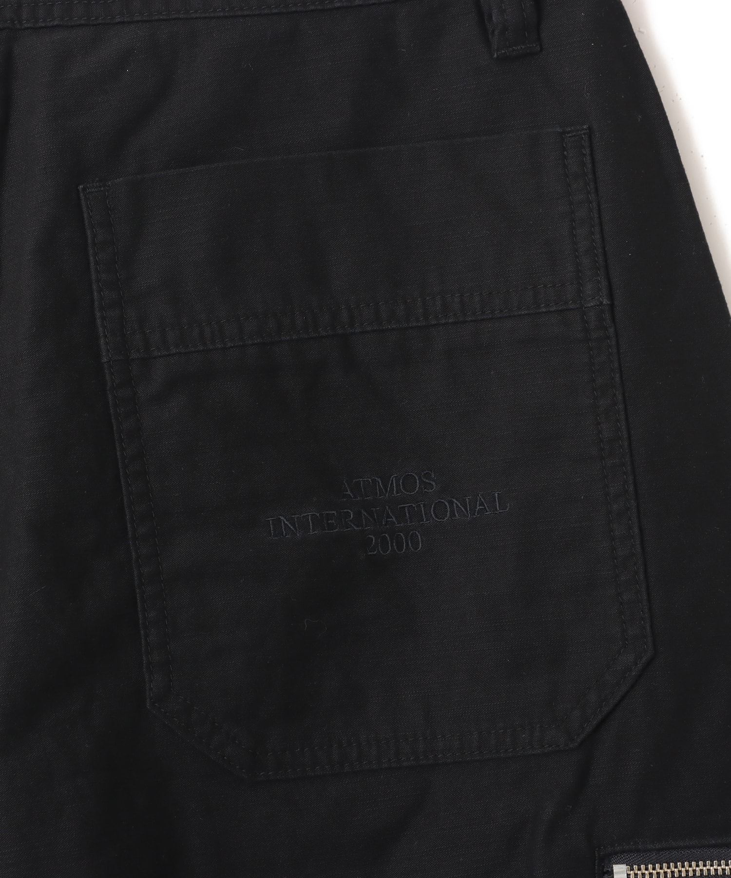 atmos Back Satin Cargo Pants BLACKの画像