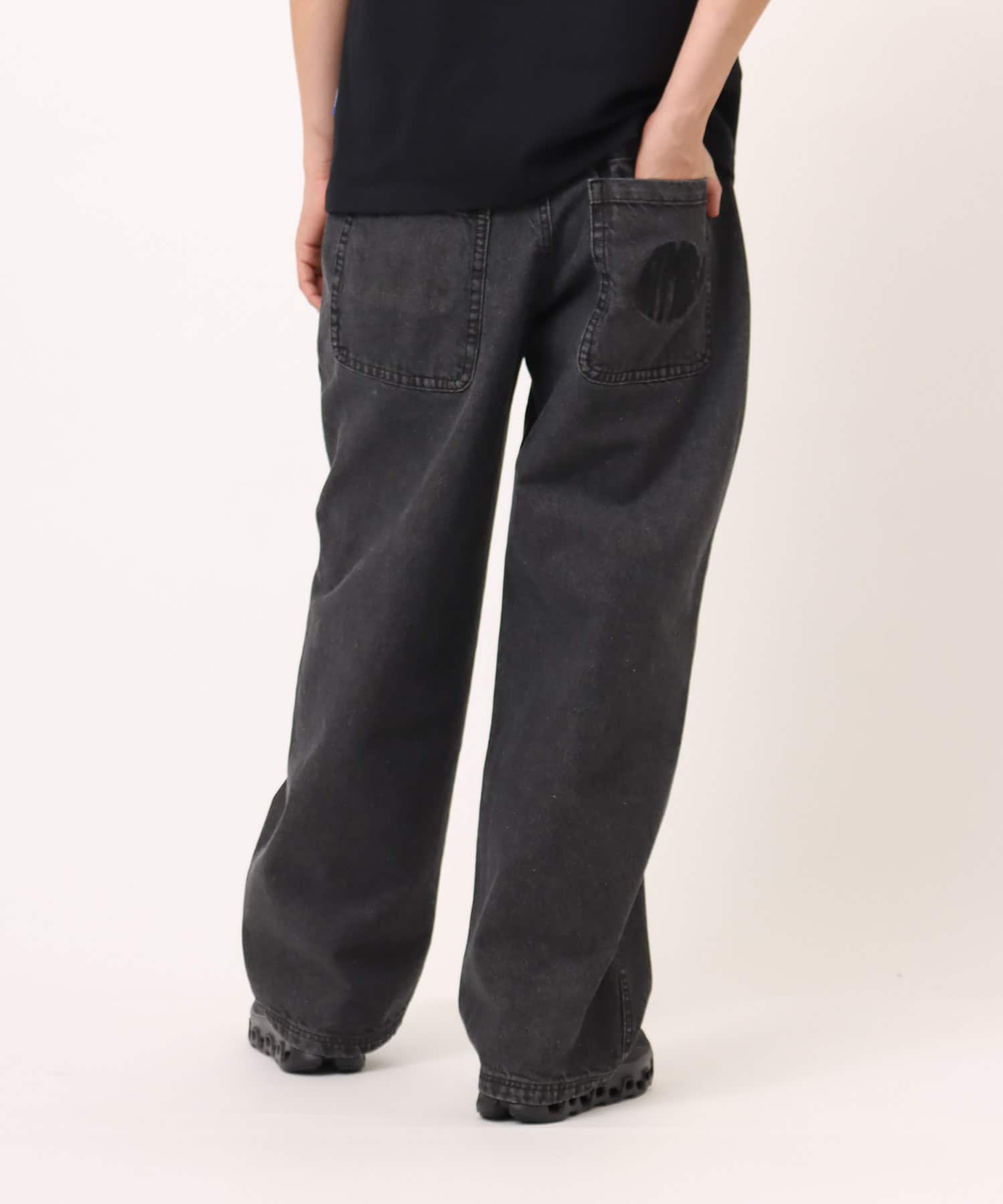 atmos Super Baggy Denim Pants BLACKの画像