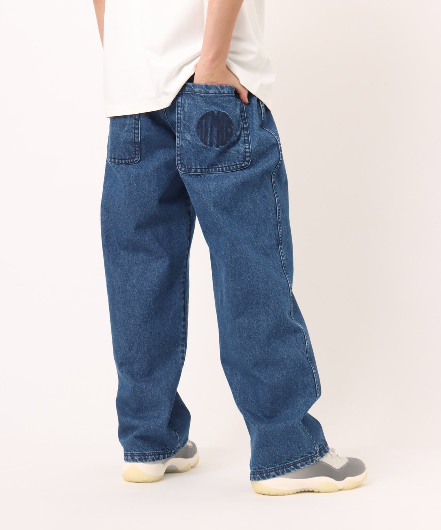 atmos Super Baggy Denim Pants BLUEの画像