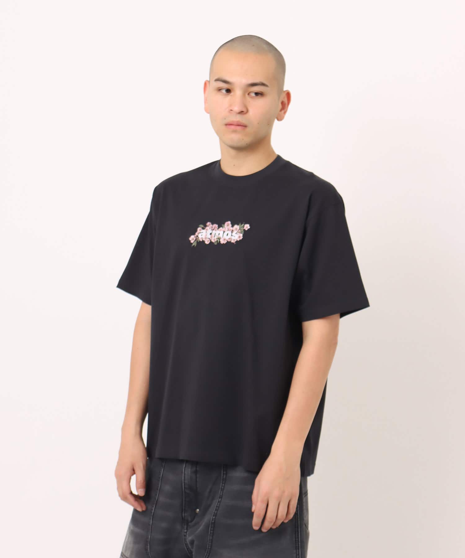 atmos Sakura Motif T-shirt LIGHTBLACKの画像