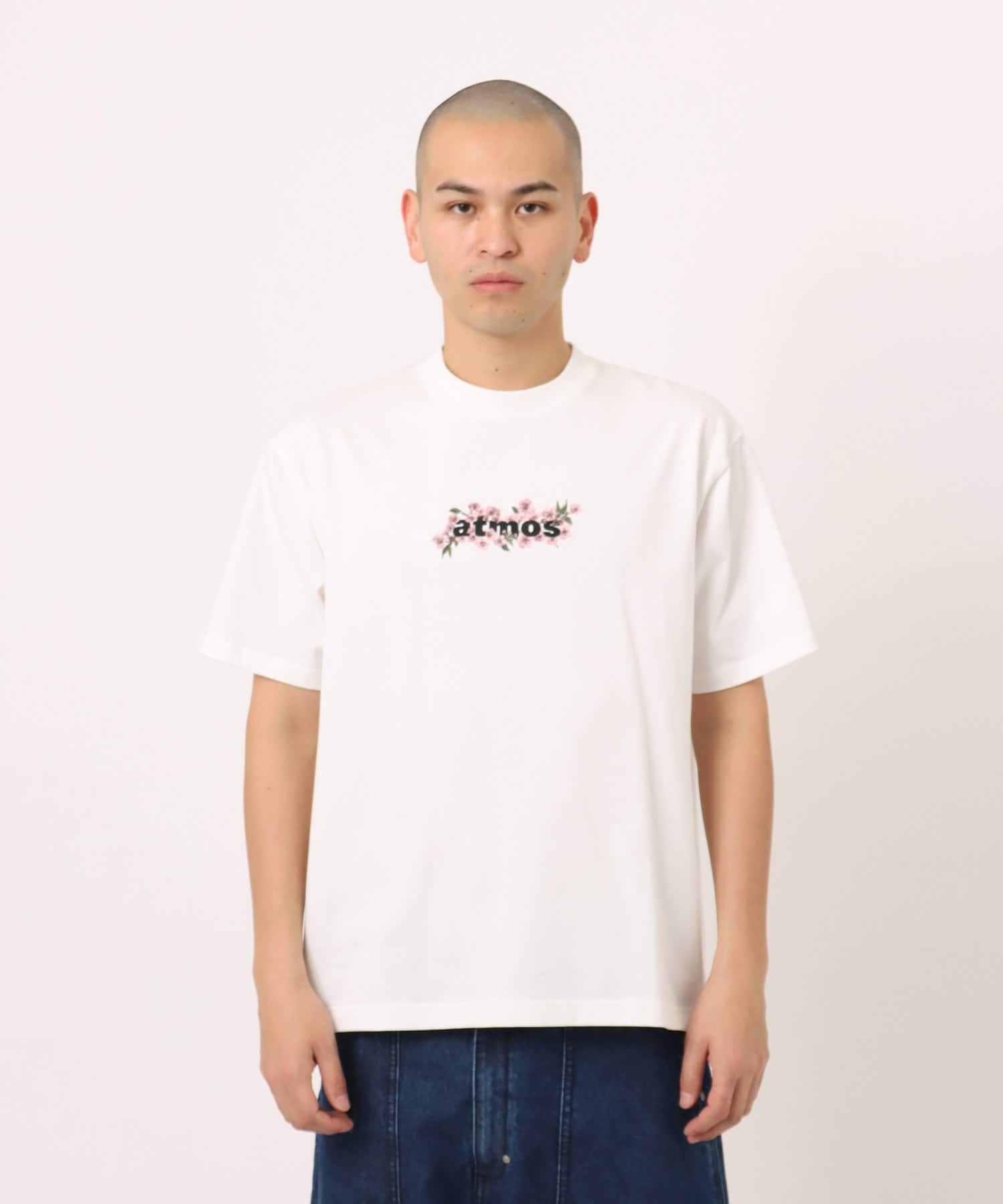 atmos Sakura Motif T-shirt WHITEの画像