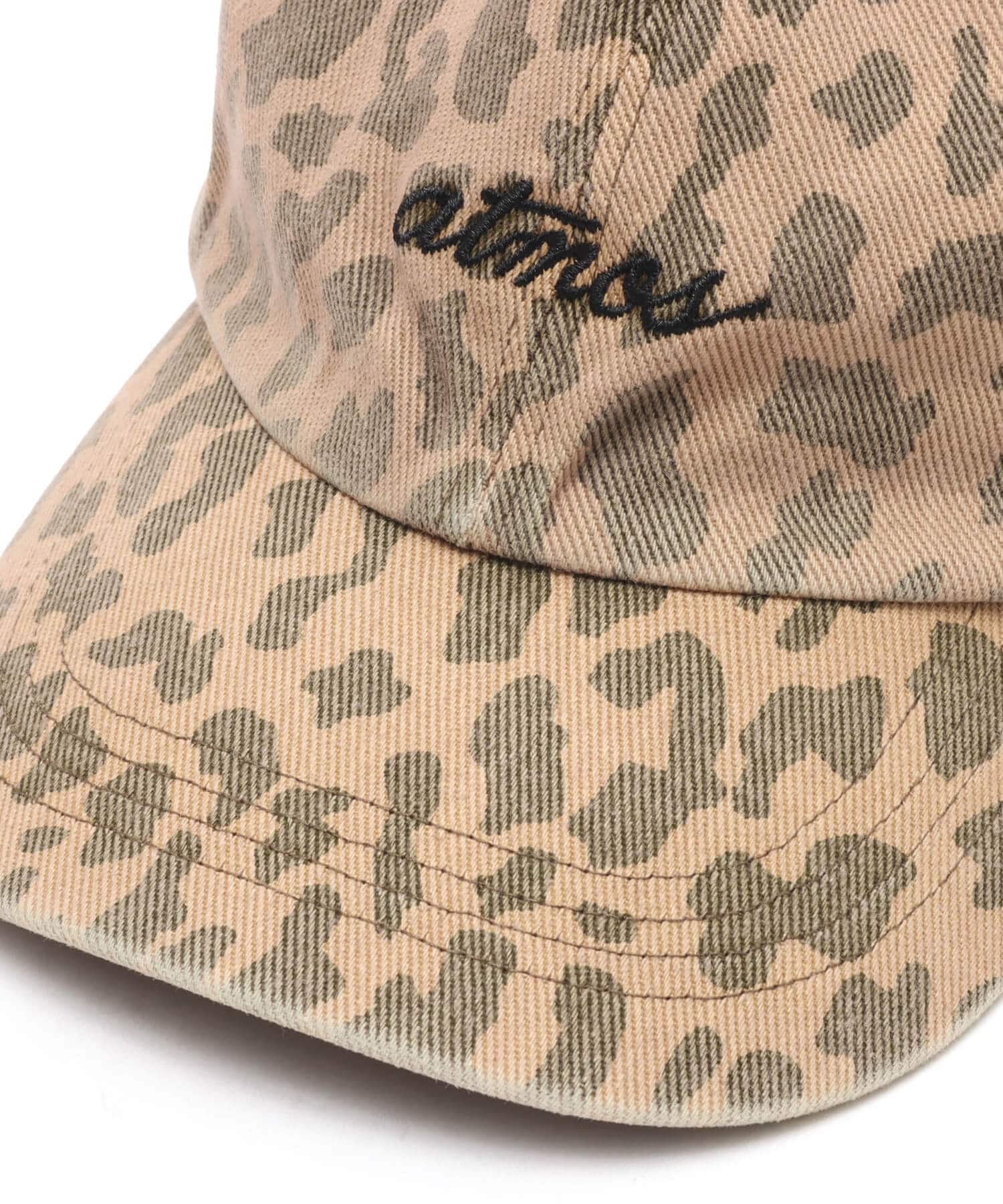 atmos Leopard Pattern Cap KHAKIの画像