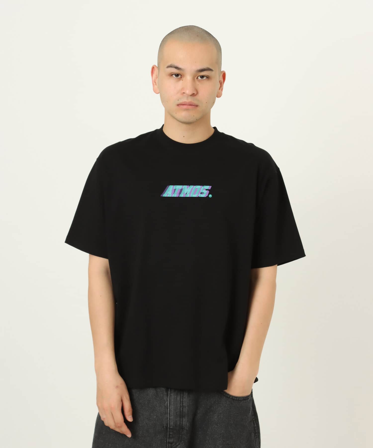 atmos Movement Logo T-shirt BLACKの画像
