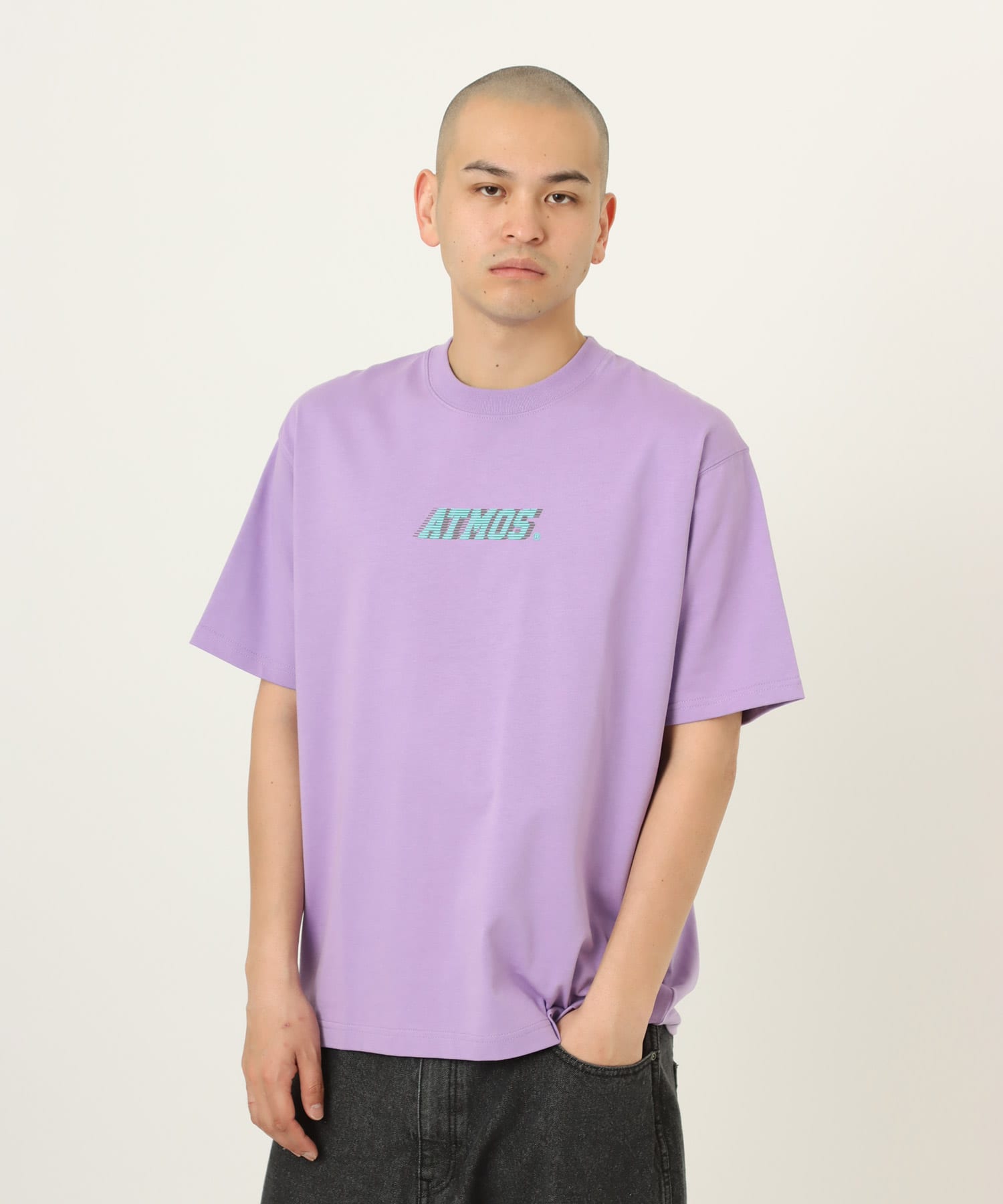 atmos Movement Logo T-shirt PURPLEの画像