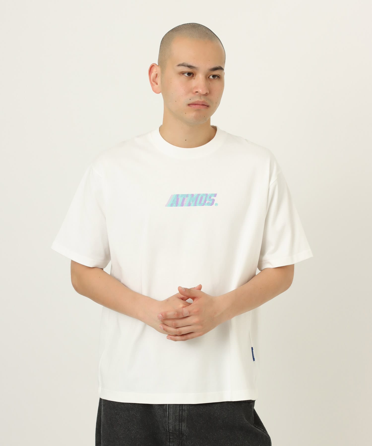 atmos Movement Logo T-shirt WHITEの画像