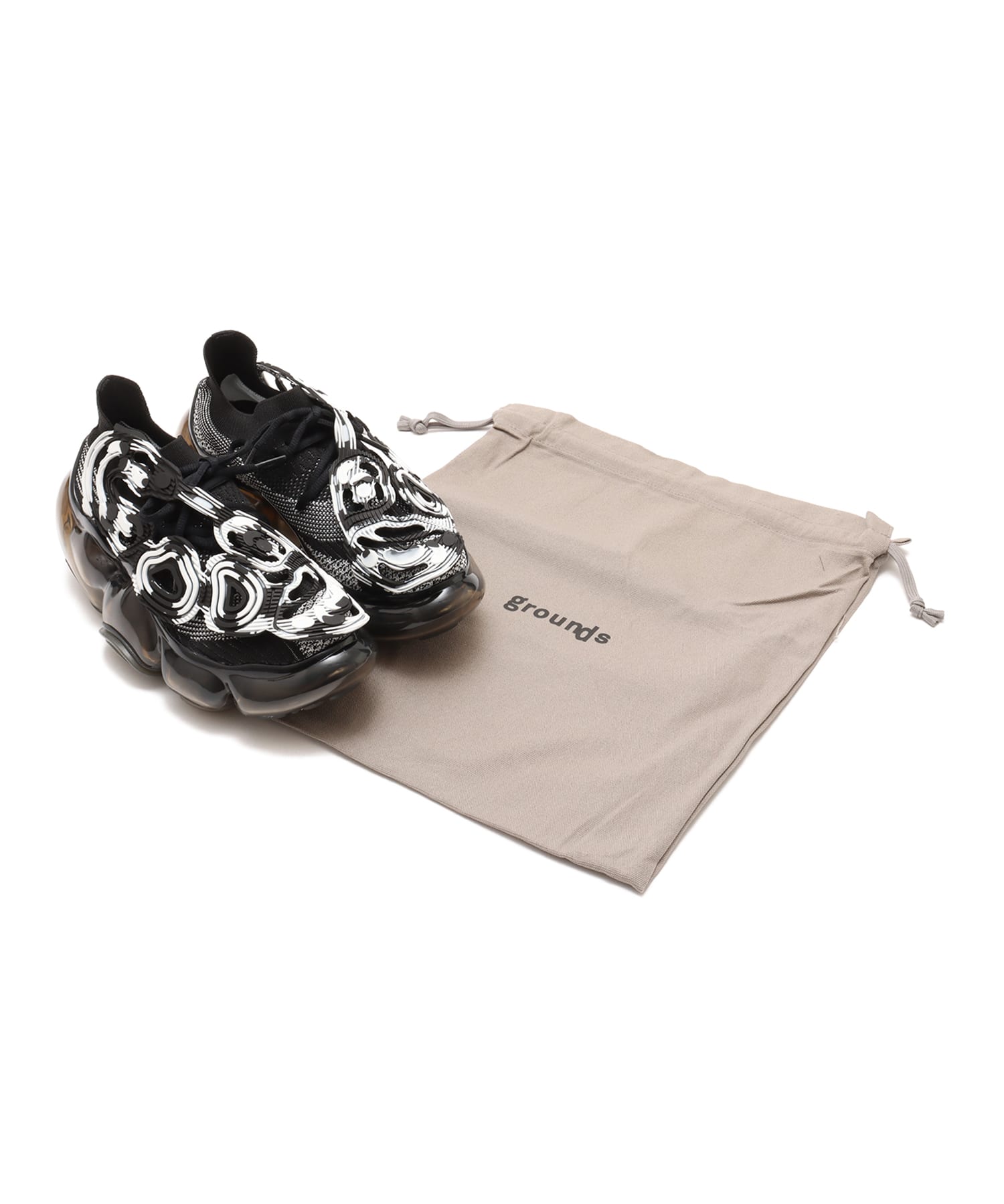 grounds MOOPIE INVERT MARBLE BLACK / BLACKの画像