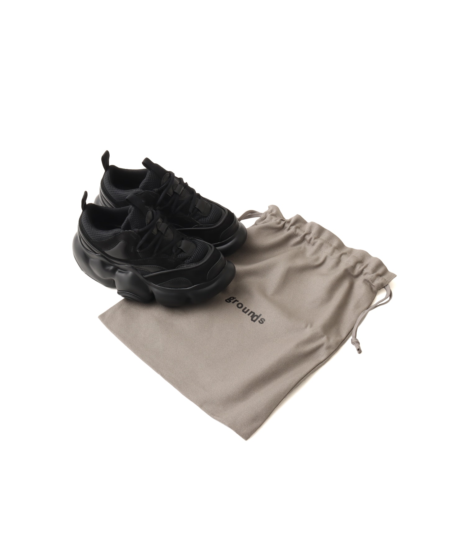 grounds MOOPIE JAWS BLACK / BLACK MATTE（グラウンズ ムーピー