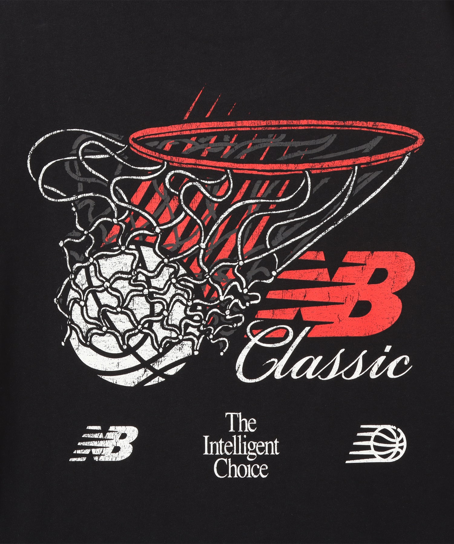 New Balance HOOPS CLASSIC GRAPHIC SHORT SLEEVE T SHIRT ブラックの画像