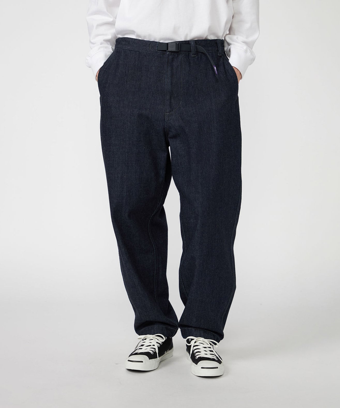 THE NORTH FACE PURPLE LABEL Denim Wide Tapered Field Pants Indigoの画像