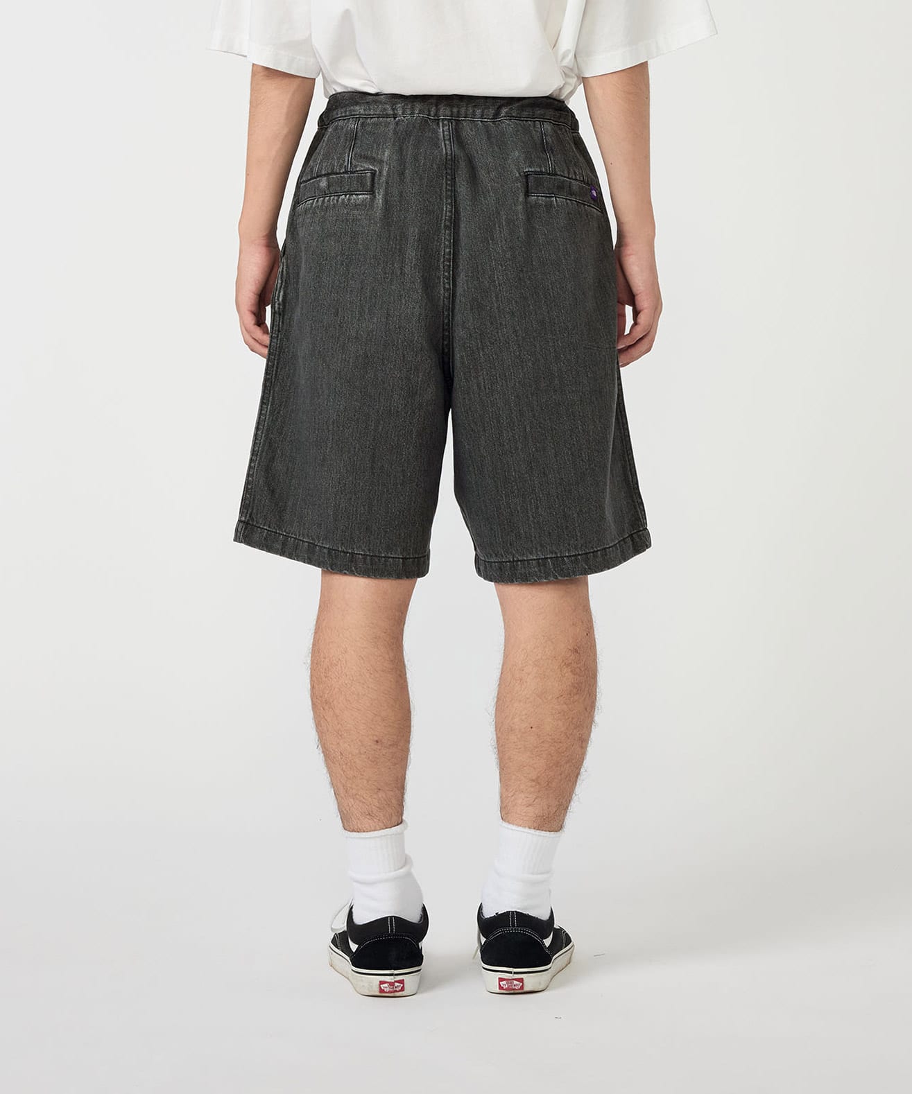 THE NORTH FACE PURPLE LABEL Denim Tuck Field Shorts Grayの画像
